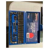 1 new 44 piece set of 1/4 inch sockets and tools with case, Westward brand