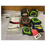 6 new tapes and 100 zip ties