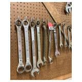 2 JCM ratchet wrenches and 11 other wrenches