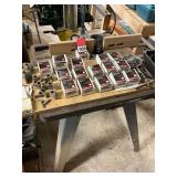Craftsman shaper with 26 various cutter heads, complete new spindle assembly included, great for small wood shop