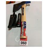 Vaughn builders hatchet with Nebo 300 lumens flashlight and NOBLE Viper knife with box new
