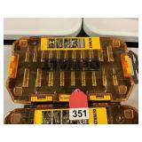 New in cases Dewalt 1/4 inch socket set with 1 new set of 1/4 inch deep sockets