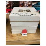4 brand new boxes of 1-1/2 inch sand paper, 80-120-240 & 320 grit, 50 yds per box
