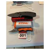 New Kershaw CRYO with box, Stihl folder new with box