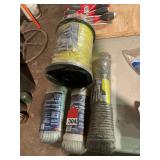 1 new 250 foot spool of 3/8 inch twisted rope, 50 foot of 3/8 inch nylon rope, 1 - 100 ft. new 3/8 inch twisted rope and 50 foot of 1/4 inch nylon rope, all brand new