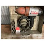 Dayton Electric impact wrench with case and 6 sockets