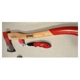 Stihl Woodcutters Ax and 1 Milwaukee folding knife brand new