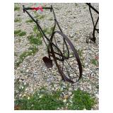High Wheel vintage cultivator with plow