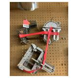 Various router attachments and 8 corner and straight frame clamps