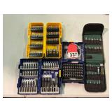 WIHA bit set - anti static, new and 2 new Irwin multi bit sets with a bit set