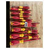 14 piece set of new WIHA Insulated Screwdrivers