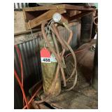 MC Acetylene Air gas bottle with turbo torch and various tips and soldering iron