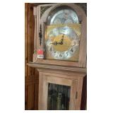 Emperor Grandfather clock Model 300M with 3 different chimes, runs but slow. Built about 1978.