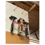 9 claw hammers, 1 - 3 lb. hammer