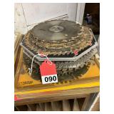 5 new 10 inch miter saw blades with 17 blades some dull some sharp, even some 8 inch