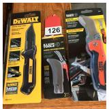 3 knives all new in original packages