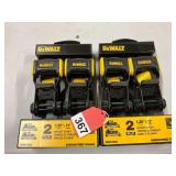 2 sets of 2 new Dewalt 12 foot ratchet straps