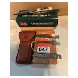 Case XX Changer 88 with brown leather pouch and 3 xtra blades, vintage with box