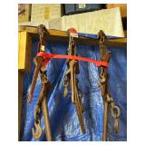 3 - 3/8 inch load binders and 3 - 5/16 load binders