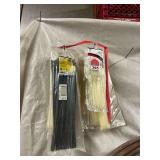 1000 zip ties from 4 inch to 18 inch, 10 pkgs never opened