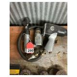 3 Air tools - 1 3/8 ratchet, 1 butterfly 3/8 inch impact wrench and 1 NAPA 1/2 inch impact wrench