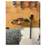 1 Ford tapping tool fits 3/4 inch flare and compression corps and also 1 inch flare or compression corps