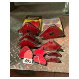 11 used welding magnets and 9 new welding magnets