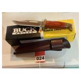 Buck - Special COCABOLA knife with sheath and box - brand new