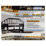 Skid Steer Forks - [Skid Steer Attachments] One Mast and One Pair of Forks