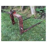 Tractor Three-Point Bale Carrier Attachment