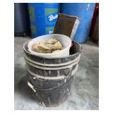 Metal Scoop and Bucket with Assorted Stones