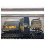DeWalt Work Light and Two Empty Carrying Cases