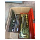 Socket and Ratchet Tool Set with Metal Cases