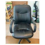 Black Upholstered Office Task Chair