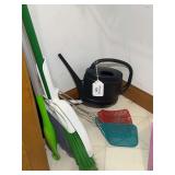 Household Utility Lot Including Watering Can, Flashlight, and Fly Swatters