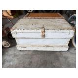 Wooden Storage Chest with Metal Hardware
