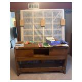 Wooden Headboard with Queen Mattress and Box Spring Set