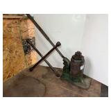 Hydraulic Bottle Jack with Operating Handle and 4 Way Wrench