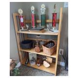 Three-Tier Wooden Folding Display Shelf