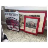 International Harvester Farmall Collection of Signs and Framed Prints