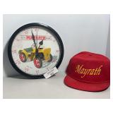 Mayrath Tractors and Implements Wall Clock and Cap Set