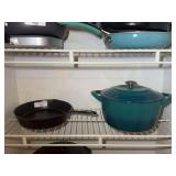 Cast Iron Skillet and Enameled Dutch Oven Set