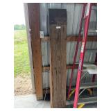 Pair of 71-Inch Wooden Loading Ramps with Metal Diamond Plate Ends