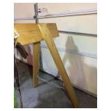Set of Two Wooden Folding Sawhorses