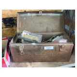 Metal Tool Box with Assorted Automotive Wiring and Electrical Supplies