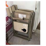 Folding Outdoor Chairs with Side Tables, Set of 2