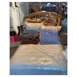 Twin Size Bed Frame with Mattress and Box Spring