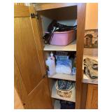 Bathroom Cabinet Storage Unit with Assorted Personal Care Items