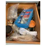 Contents of 3 Drawers, Assorted Hardware and Woodworking Supplies