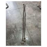 Heavy Duty Steel Tow Chain with Clevis Hooks, Aprox. 15 Feet